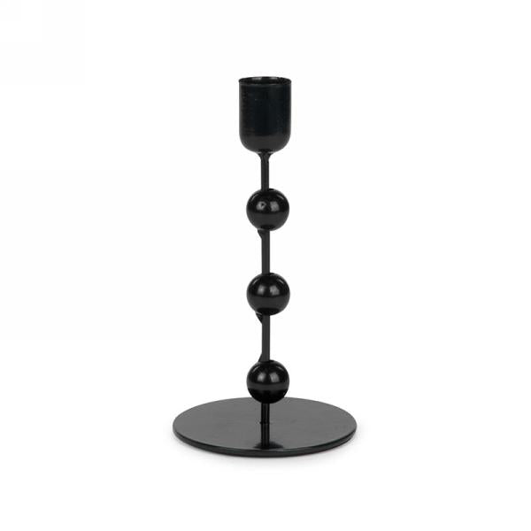 Black Taper Holder with 3 Balls