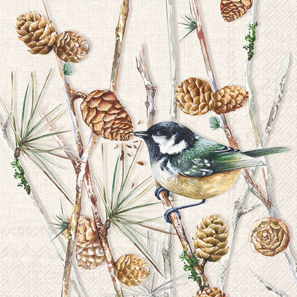 Bird on Branch Paper Napkin