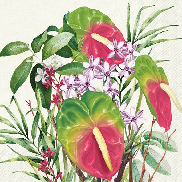 Luncheon Napkin - Anthurium Light Green