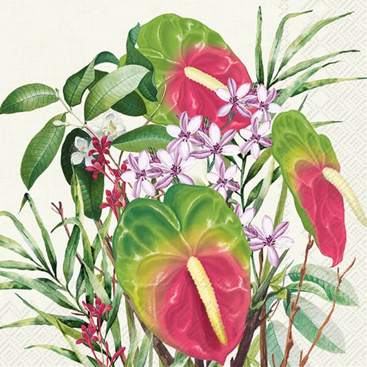 Luncheon Napkin - Anthurium Light Green