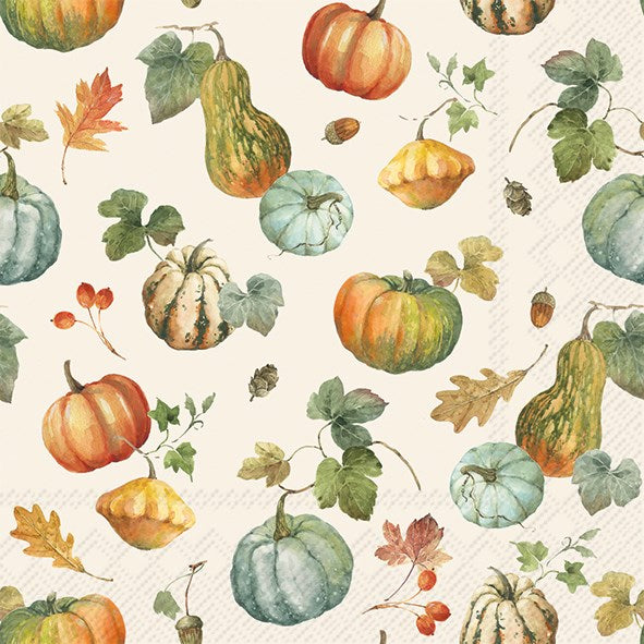 Pumpkins and Gourds - Luncheon Napkins