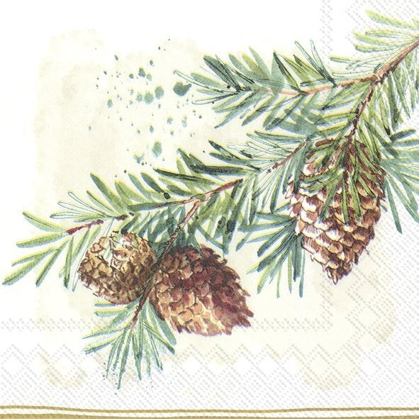 Decorative Branches Paper Napkins - Assorted Sizes