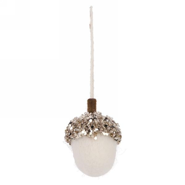 Glitter Acorn Ornaments (2 Colours)