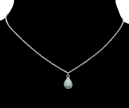 Amazonite Drop Necklace