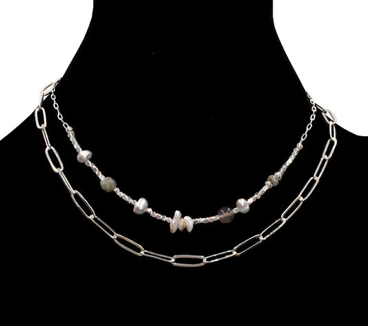 Ritulated Quartz Necklace