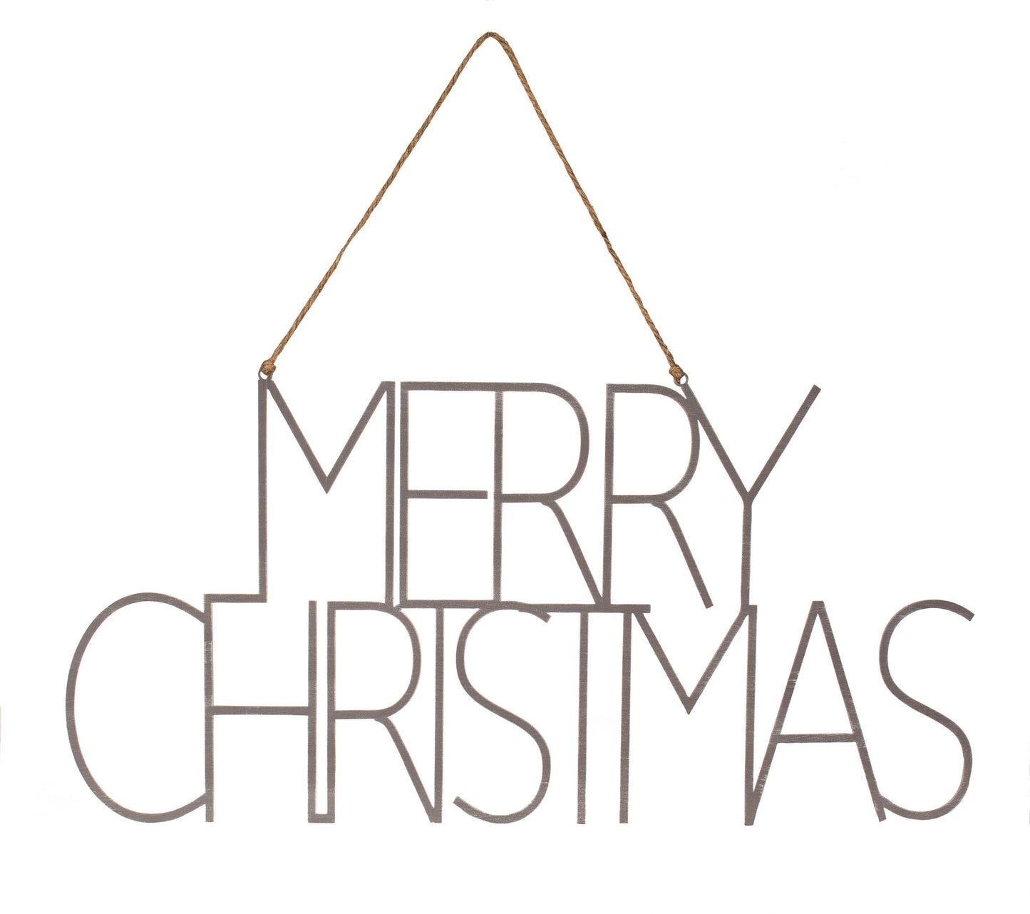 Merry Christmas Metal Text