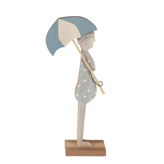 Swim Lady with Umbrella