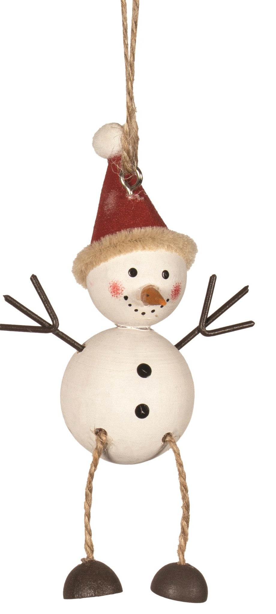 Snowman with Jute Arms and Legs