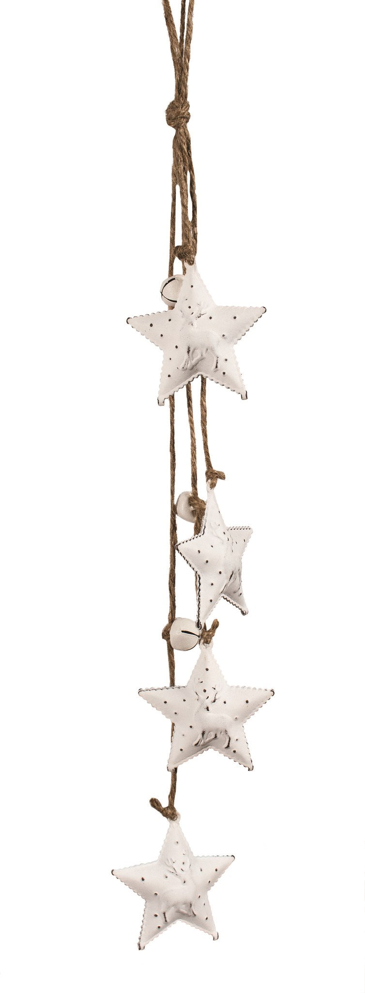 White Stars and Bells on String