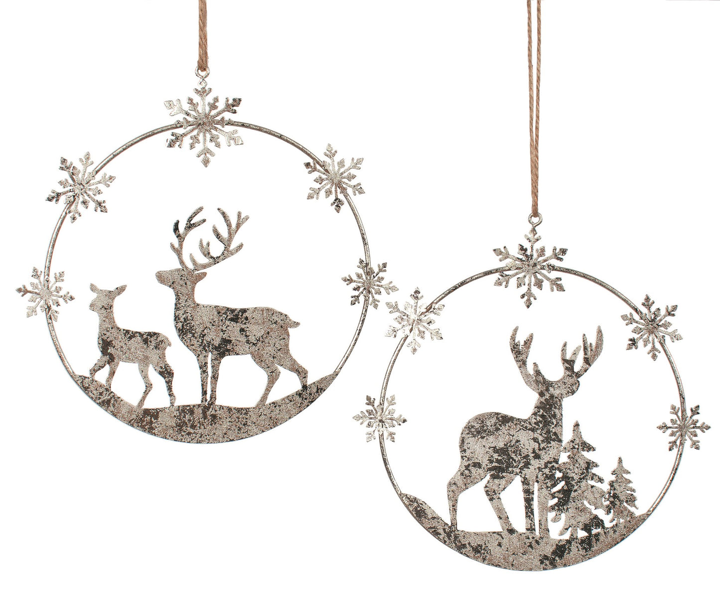 Large Silver Wire Ornament (2 Styles)