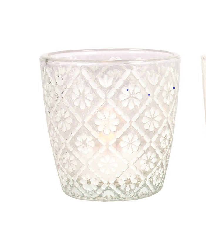 Glass Tealight Holders - Flower