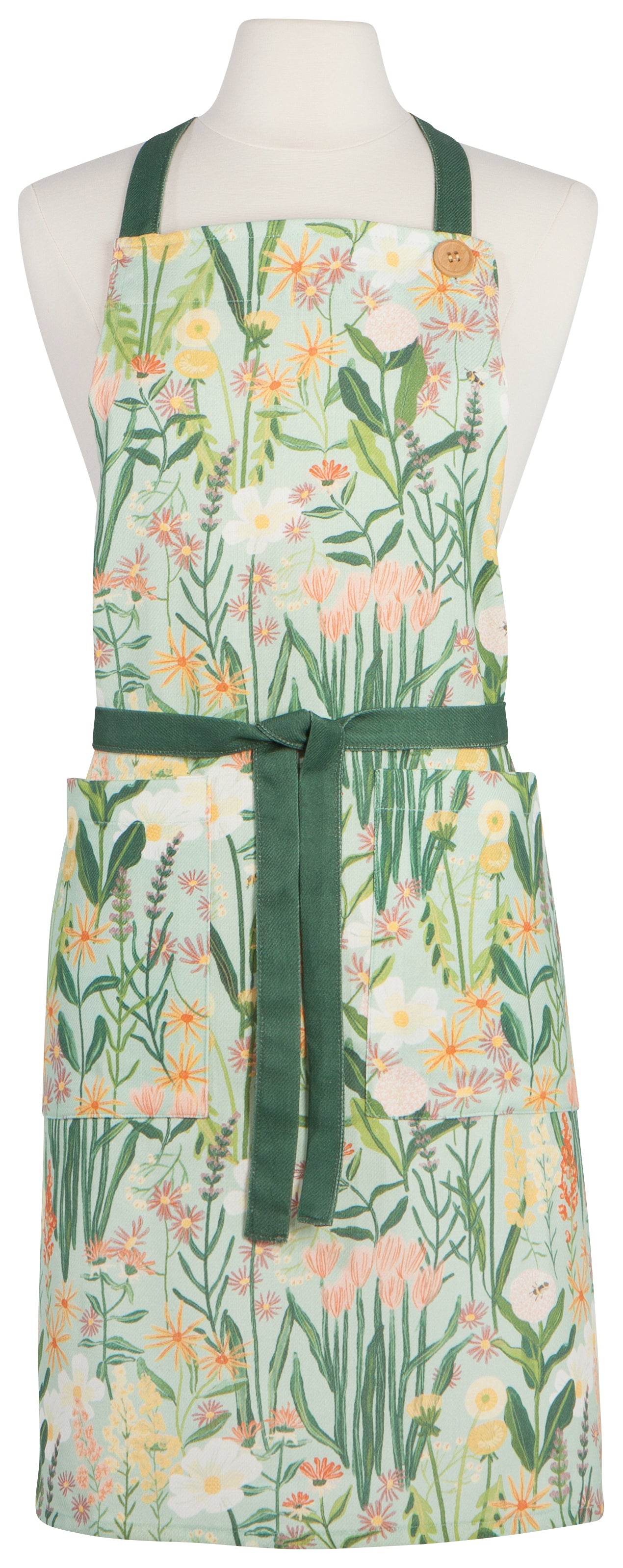 Spruce Bees and Blooms Apron