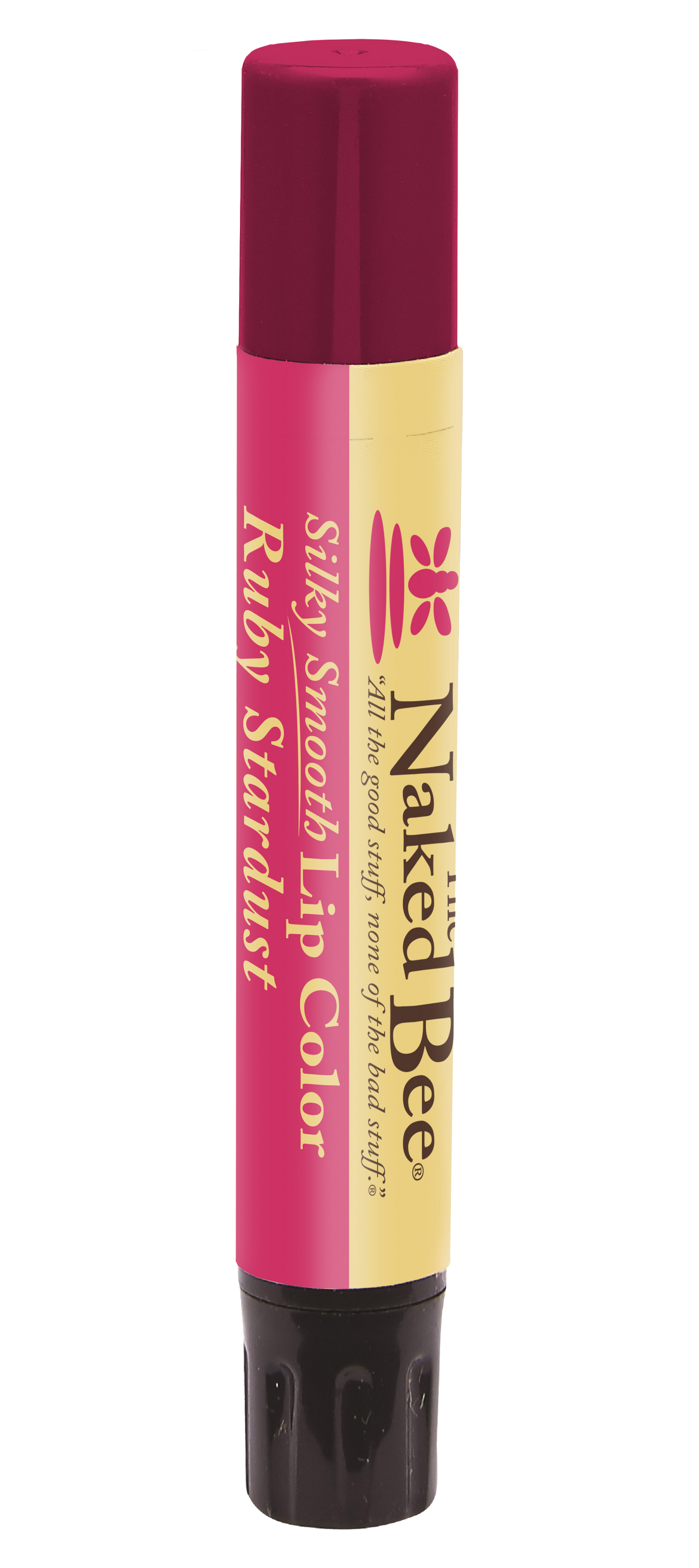 The Naked Bee Silky Smooth Lip Colour - Ruby Stardust