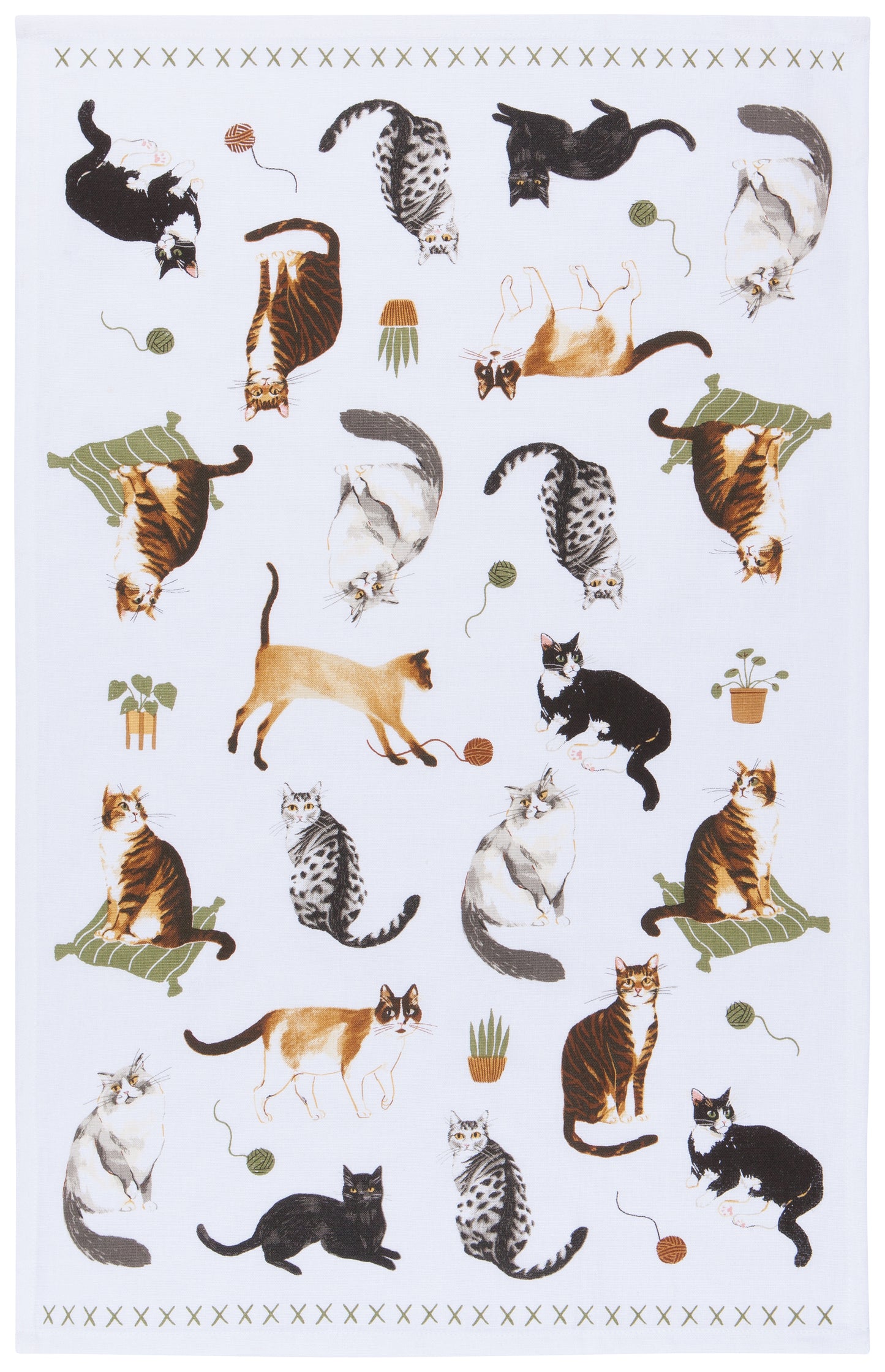 Cat Collective Tea Towel