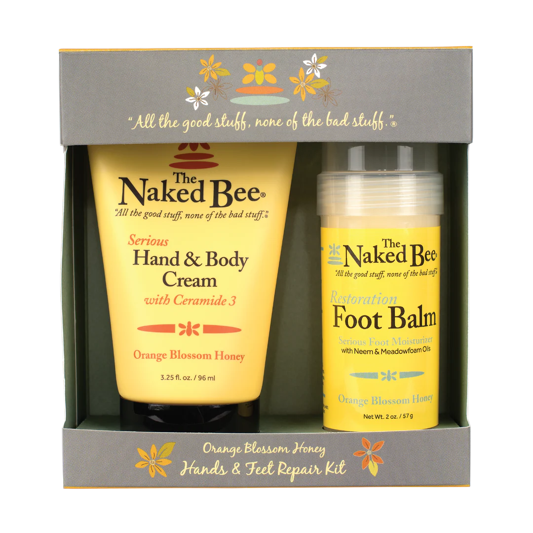 The Naked Bee Orange Blossom Honey Hands & Feet Repair Kit - Joshua & Company