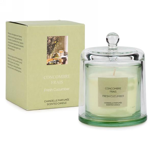 Fresh Cucumber Candle in Bell Jar