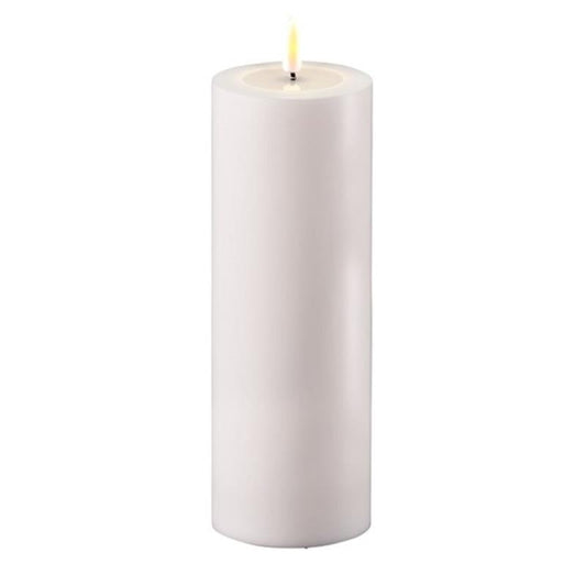 White Outdoor Wetlook LED Candle 3" x 8"