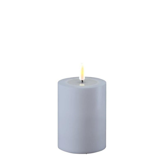 Dust Blue Outdoor Wetlook LED Candle 3" x 4"