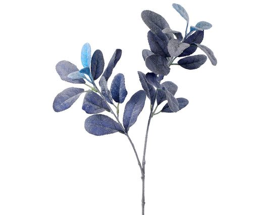 Snowy Lambs Ear 24″ Spray – Blue/White