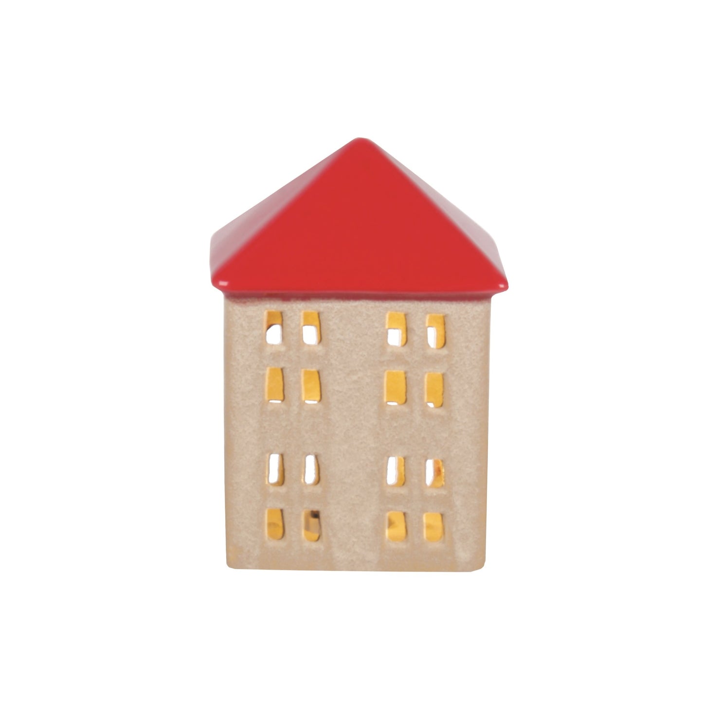 Ceramic LED Building with Red Roof
