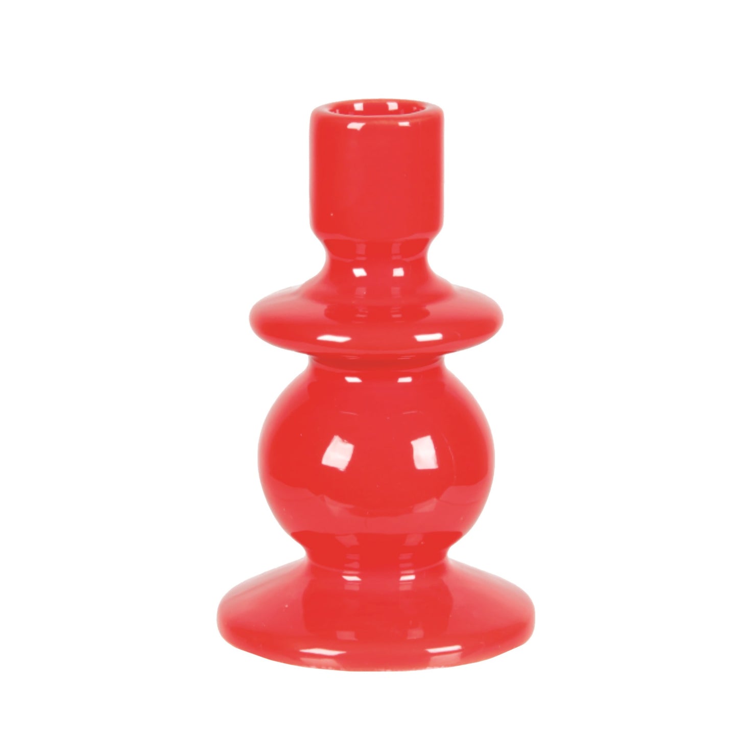 Red Ceramic Taper Holder