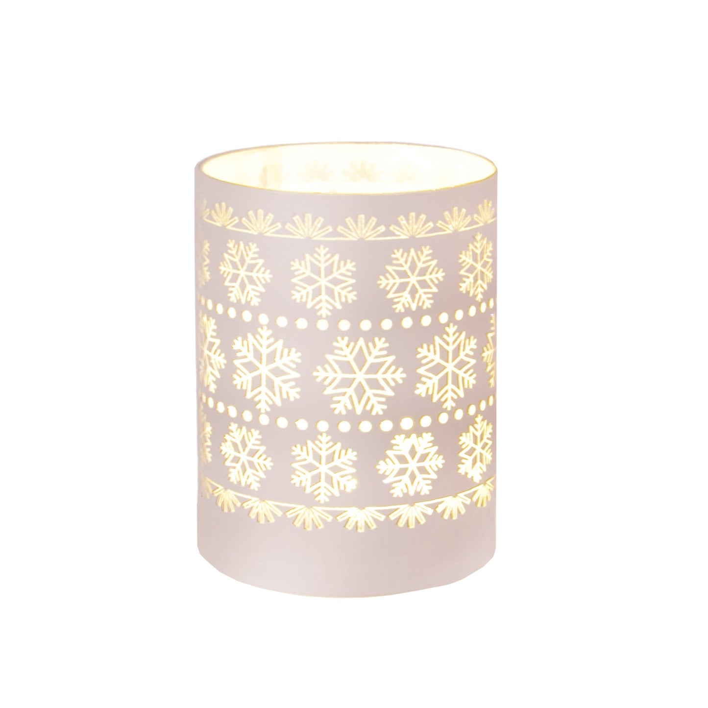 Snowflake LED Lantern Hurricane (2 Sizes)