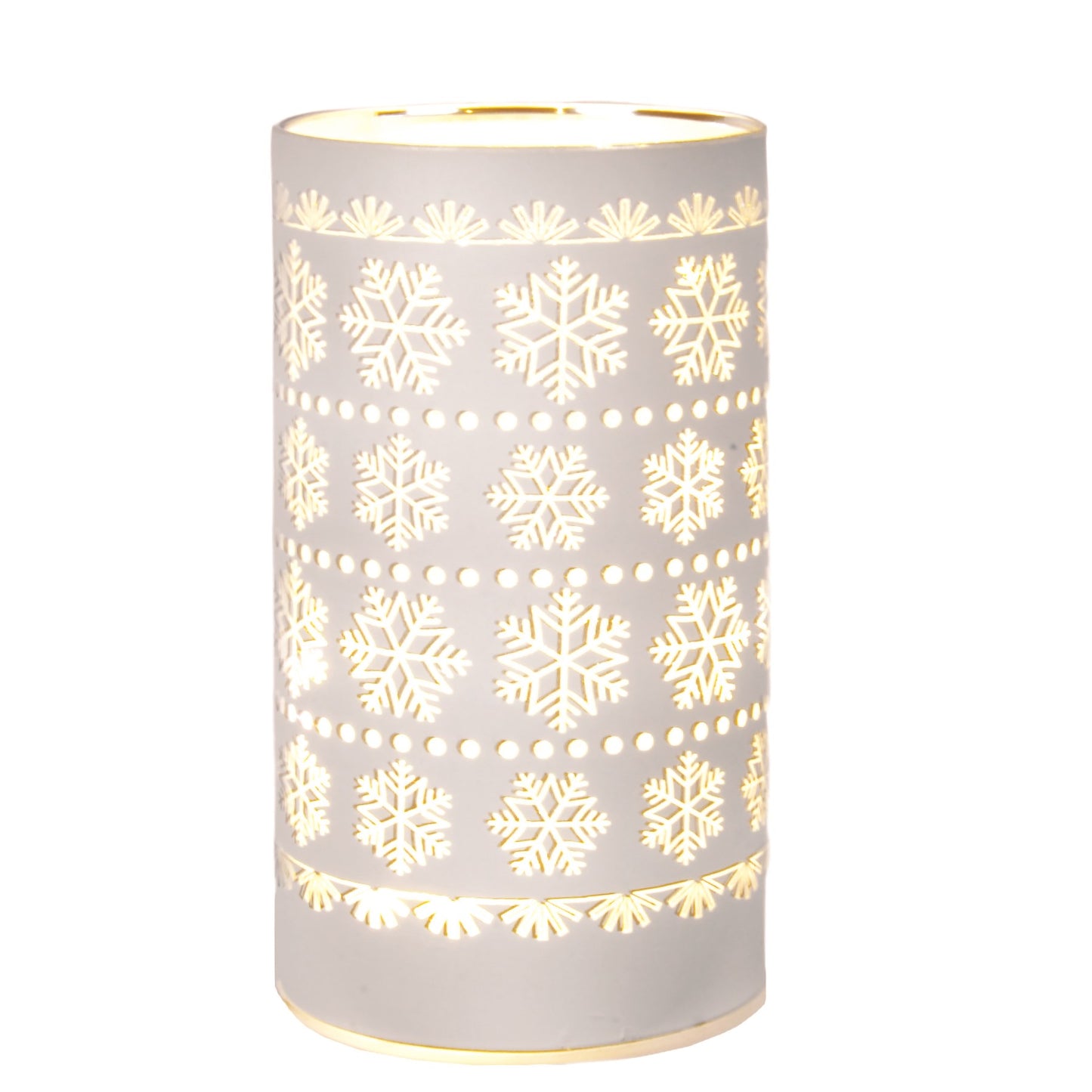 Snowflake LED Lantern Hurricane (2 Sizes)