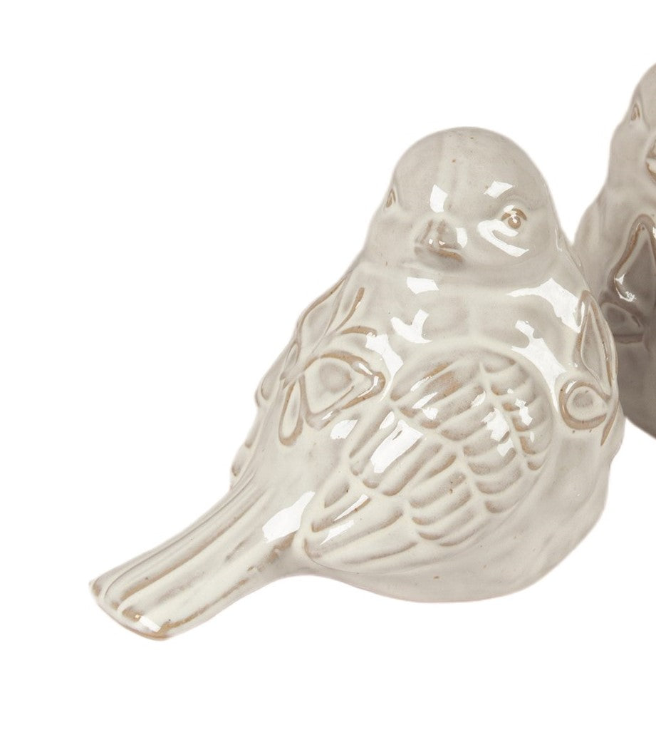 White Ceramic Bird - Assorted