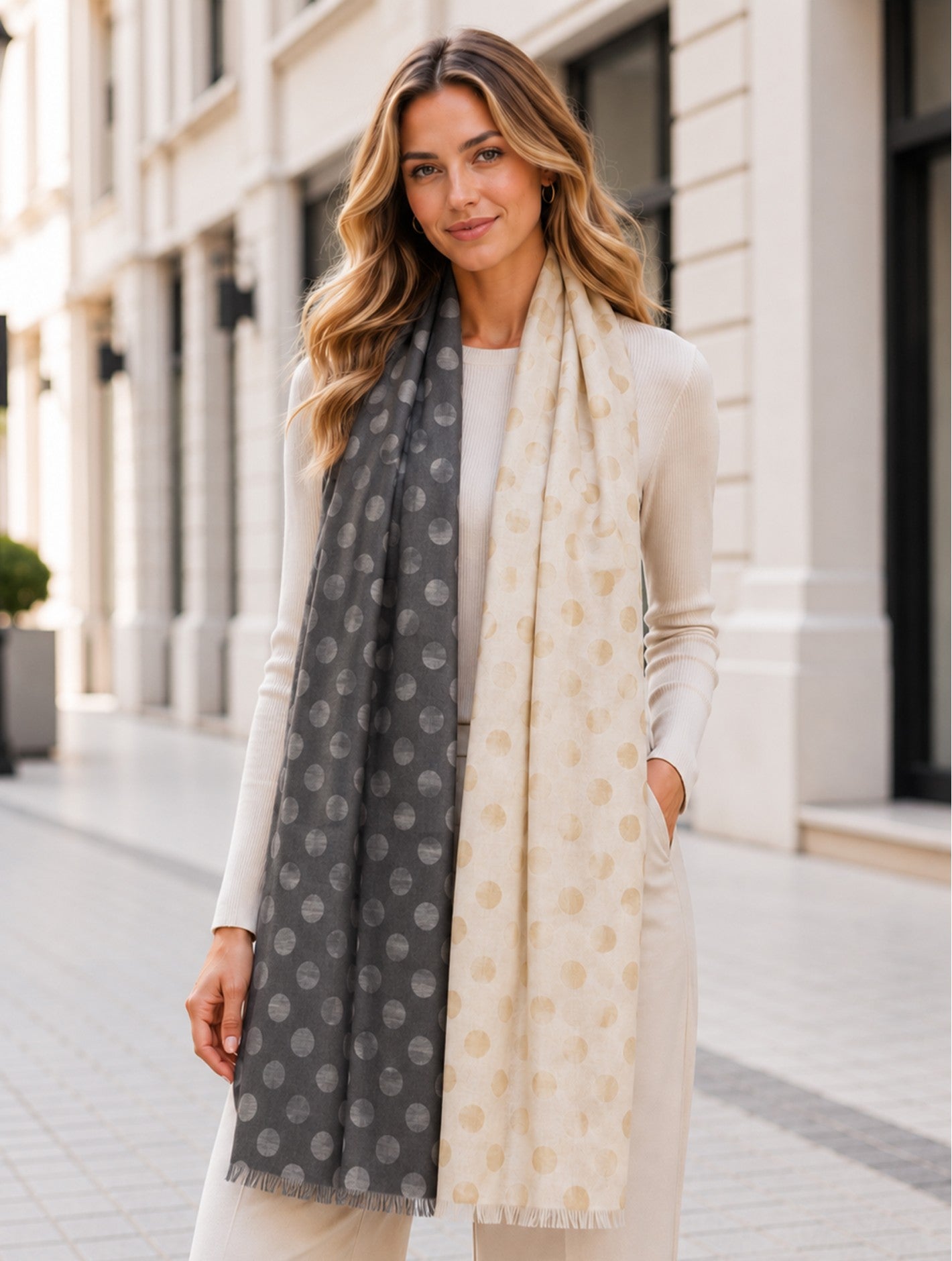 Beige Pashmina Scarf
