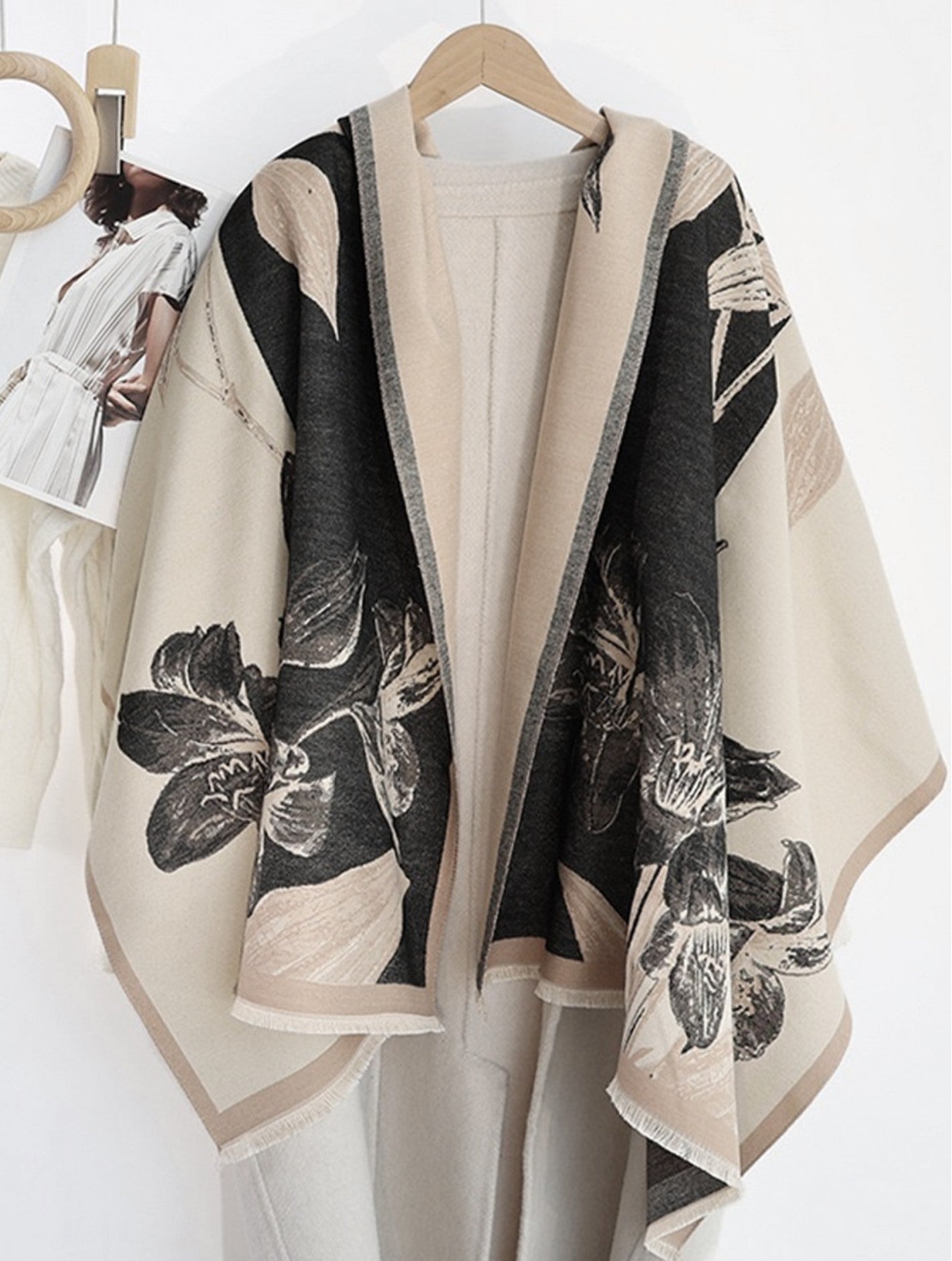 Cream Blanket Scarf
