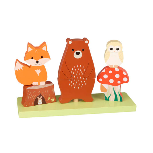Woodland Animal Stacking Wooden Toy