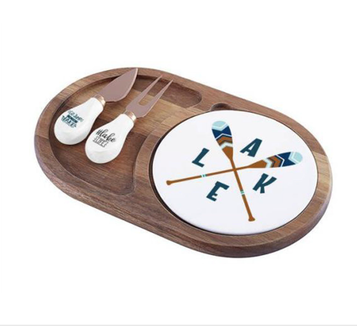 Lake Cheese Board & Knife Set