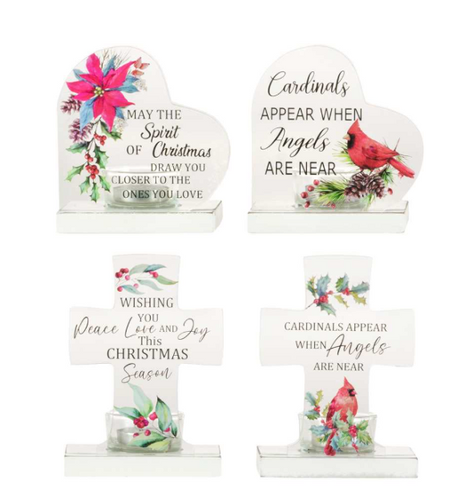 5" Candle Holder w/Greeting