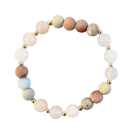 Stretch Serpentinite Stone Bracelet