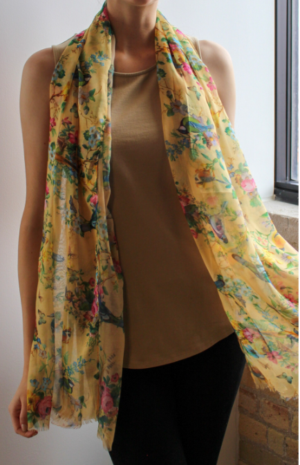 Yellow Bird Scarf