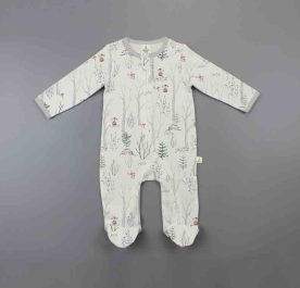 Woodland Long Sleeve Sleeper with Feet