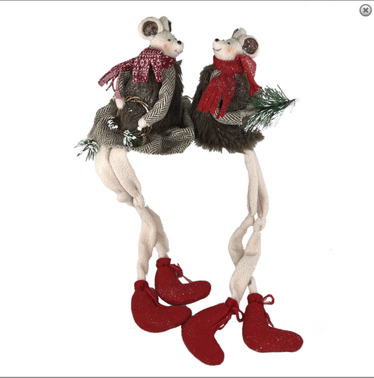 Sitting Mouse with Scarf - Assorted Styles