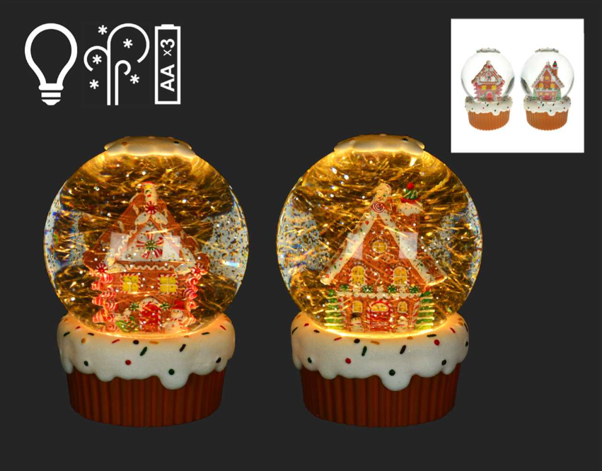 Gingerbread Snow Globe (2 styles)
