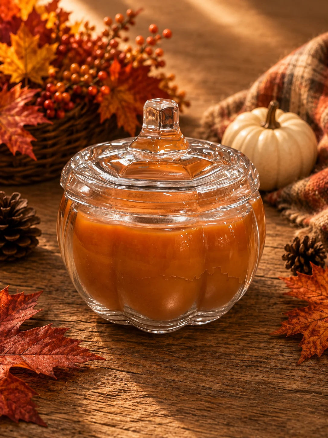 Two Wick Pumpkin Jar Candle - Buttery Pumpkin Pie