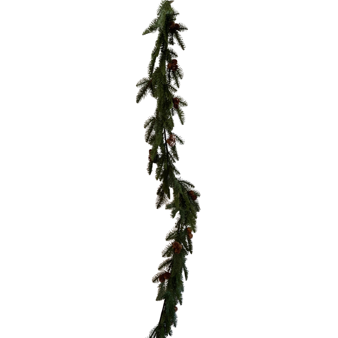 Fresh Touch Balsam Fir Garland with Pine