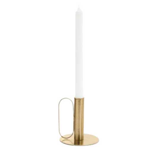 Brass Candle Holder with Handle -Large