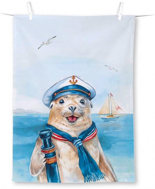 Captain Charlie Tea Towel