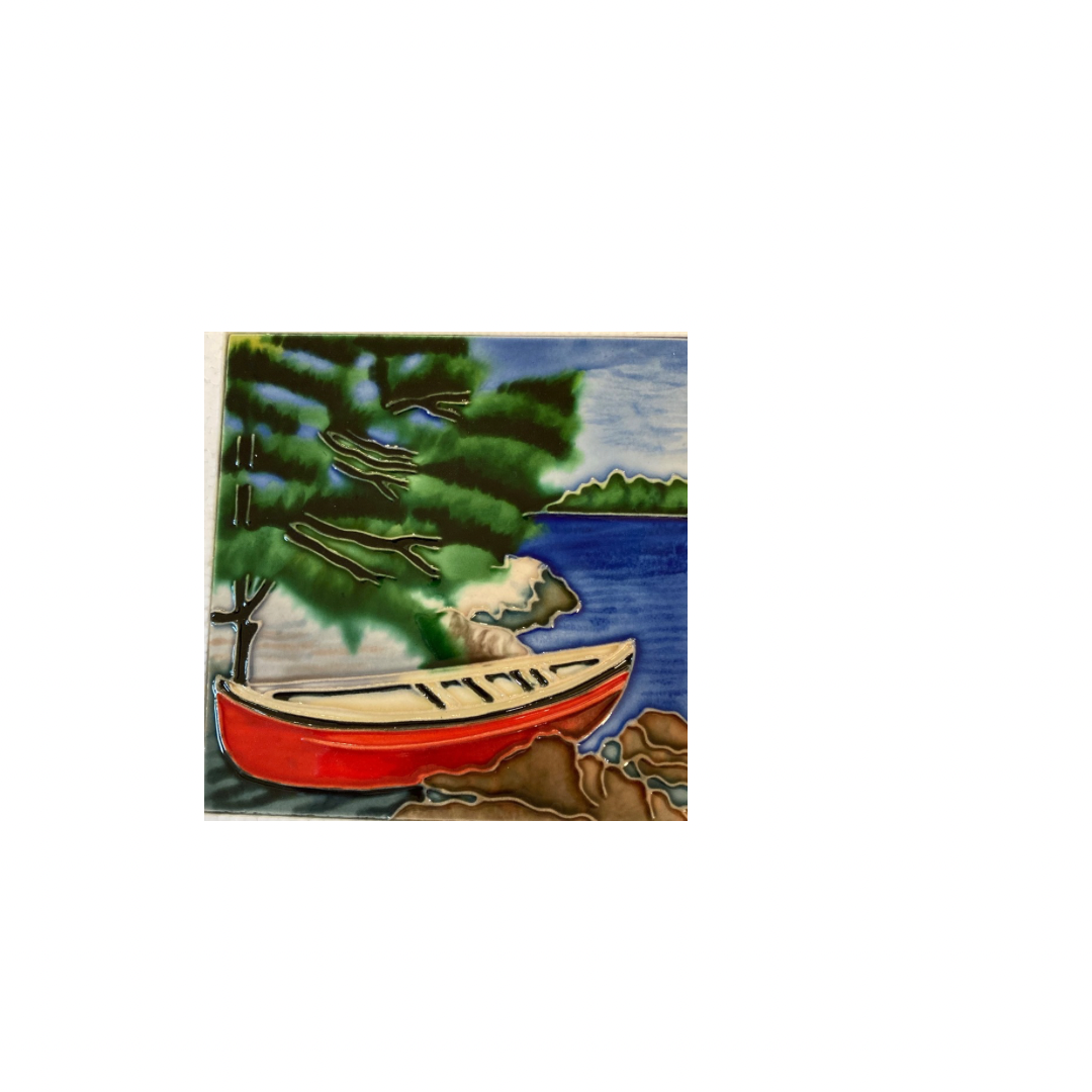 Benaya Tile - Red Canoe Trivet