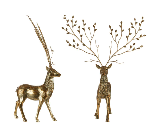 Gold Standing Reindeer