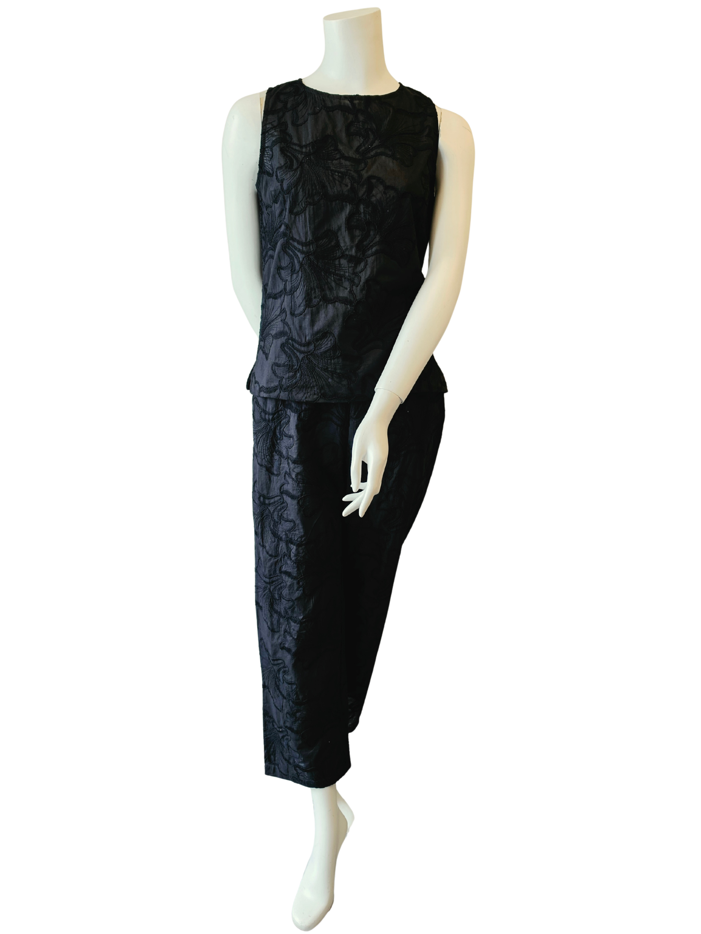Black Pant with Applique - Joshua & Company