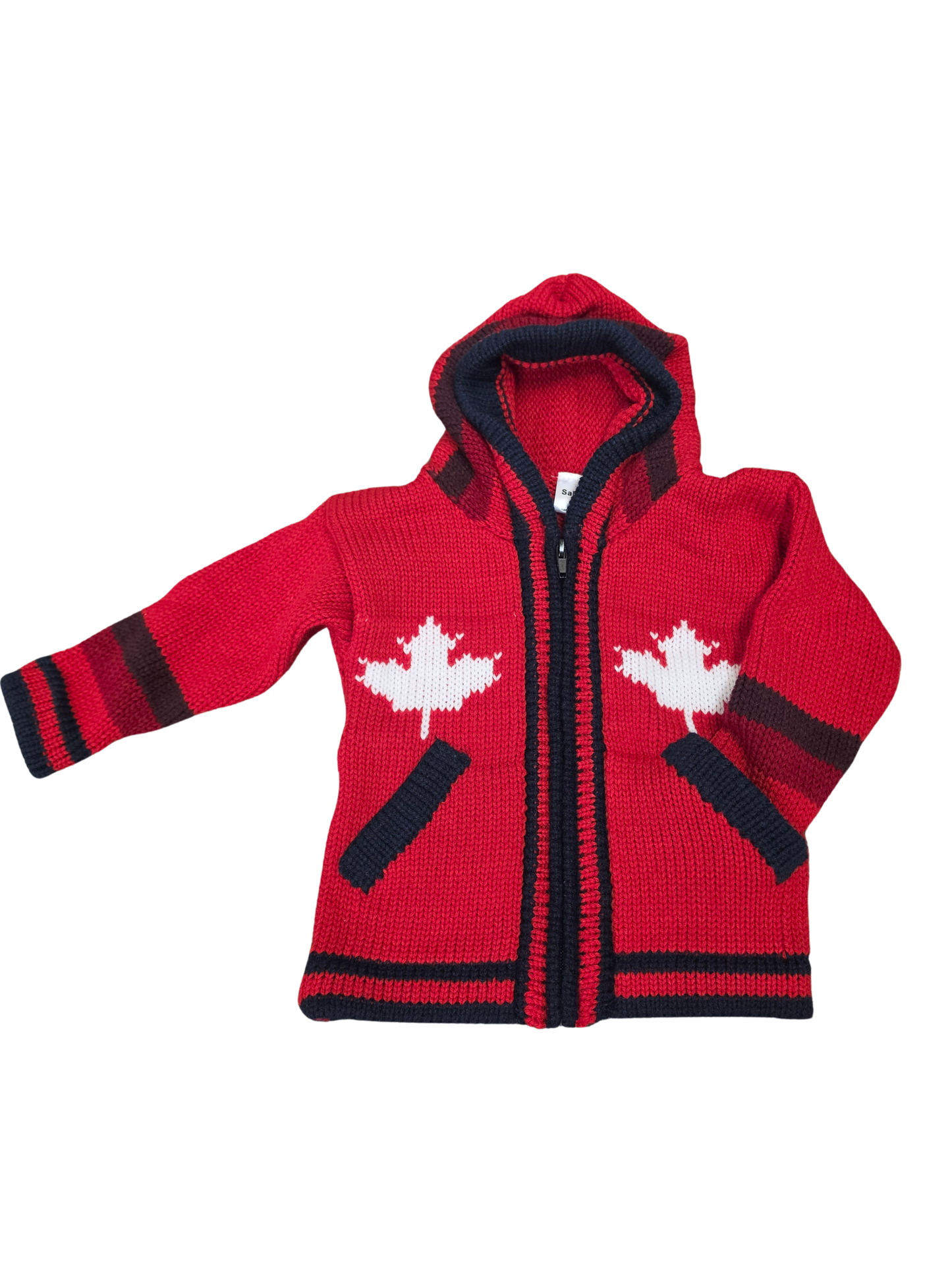 Maple Leaf Kids Sweater - Red