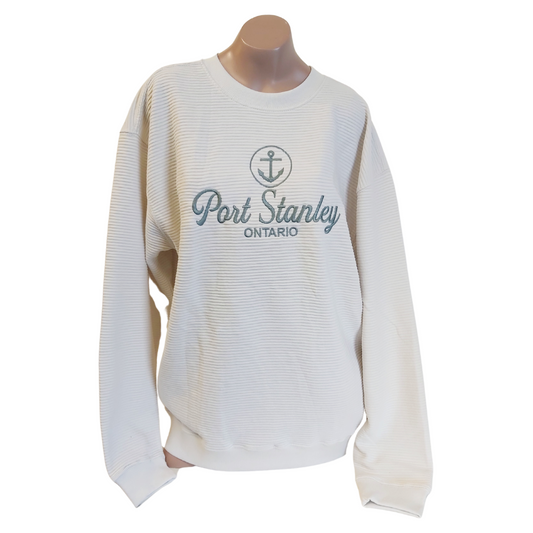Port Stanley Ottoman's Crew Neck Sweatshirt - Cream