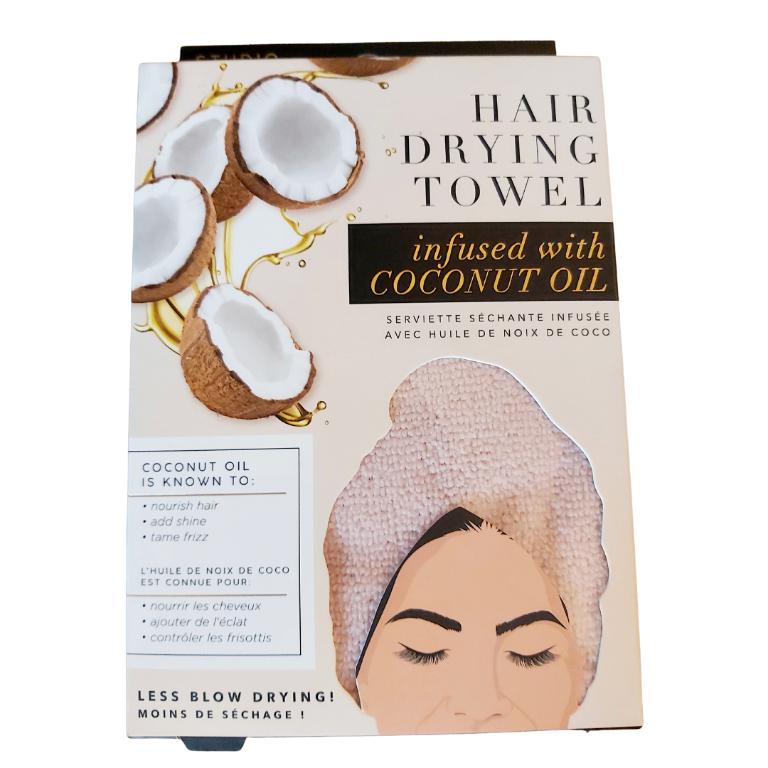 Coconut Oil Infused Hair Turban Towel