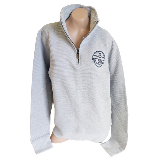 Port Stanley 1/4 Zip Ottoman's Sweatshirt - Grey