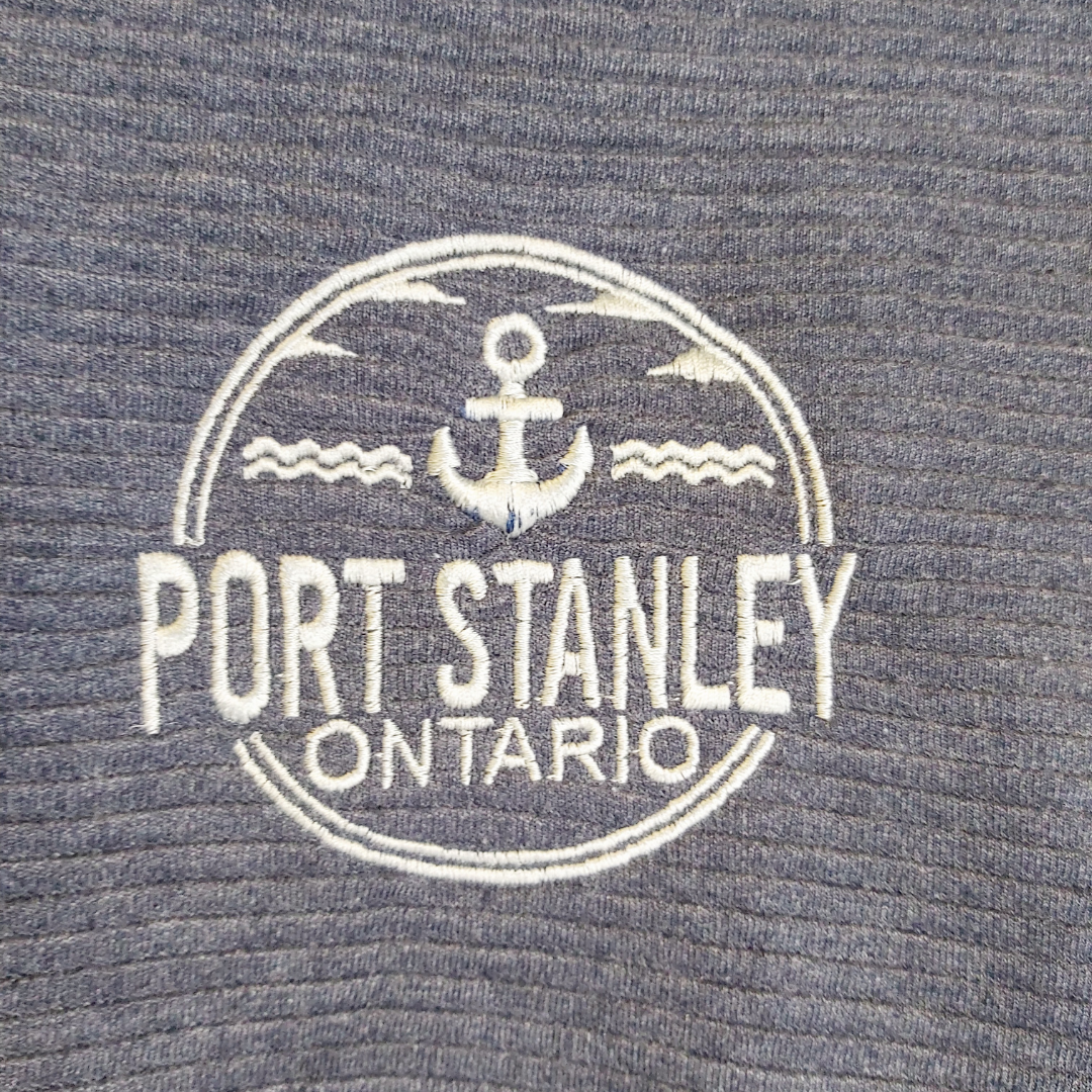 Port Stanley 1/4 Zip Ottoman's Sweatshirt - Denim